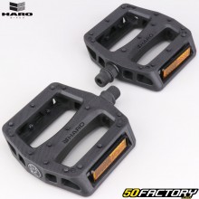 Pedali piatti in plastica Haro Baseline neri 98x103mm per bici BMX