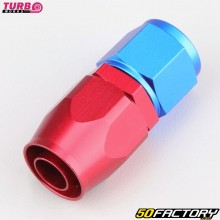 Conector de combustible de kart hembracross, cochecross Crimpado recto Dash-10 Turbo Obras rojas y azules