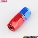 Conector de combustible de kart hembracross, cochecross Crimpado recto Dash-6 Turbo Obras rojas y azules