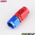 Conector de combustible de kart hembracross, cochecross Crimpado recto Dash-6 Turbo Obras rojas y azules