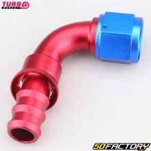 Connettore carburante kart femminacross, automaticocross Raccordo a gomito Dash-12 90° Turbo Opere rosse e blu