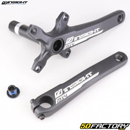 Guarnitura per bici BMX Insight MX4 165mm nera e grigia