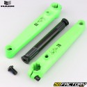Haro 1978 BMX bike cranks and bottom bracket, fluorescent green, 175 mm