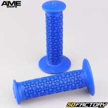 Puños redondos azules para bicicleta BMX A&#39;ME