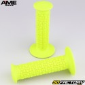 Puños redondos fluorescentes amarillos para bicicleta BMX A&#39;ME