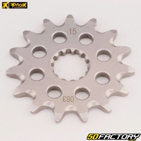 Piñón de salida de caja de 15 dientes 520 Yamaha YZF 450, YFZ 450, Fantic XX 250, XXF 450... ProX