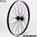 Ruota posteriore per bicicletta da 20&quot; (19-406) per ruota libera in alluminio nero 1S PNA (bloccaggio con dadi)