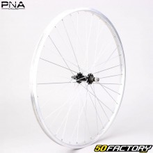 Rueda delantera de aluminio gris PNA de 26&quot; (19-559) (bloqueo con tuercas)