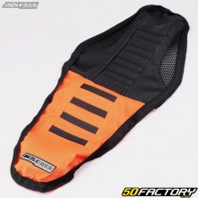 Funda de asiento KTM SX 125, 250, SX-F 450 ... (2019 - 2021), EXC (2019 - 2021) JN Seats negro y naranja
