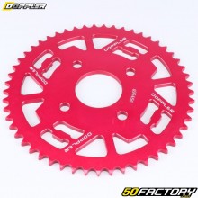 Krone 53 Zähne 420 Aluminium Yamaha TZR, MBK Xpower Doppler rot