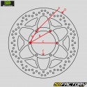 Vordere Bremsscheibe Brixton BX, Cromwell, Felsberg 125... Ø276 mm schwimmend NG Brakes