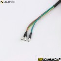 Portatarga universale con paraspruzzi e luce triangolare a LED rossa 101 Octane (supporto stretto)
