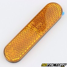 Reflector redondeado 95x25 mm naranja (para pegar)