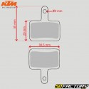 Pastillas de freno orgánicas para bicicleta tipo Shimano Deore BR-M575, BR-M525... KTM