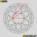 Front brake disc Kawasaki KX 85, 100 (since 2001), 112 (since 2022) Ø220 mm ProX