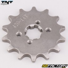14 dente 420 roda dentada de saída da caixa Derbi,  Aprilia,  Gilera... TNT Original