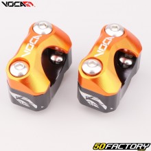 Handlebar risers 22mm to 28mm Voca Evo oranges