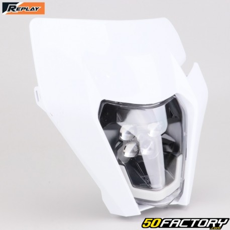 Placa de farol tipo KTM EXC (2020 - 2023) Replay com LEDs brancos