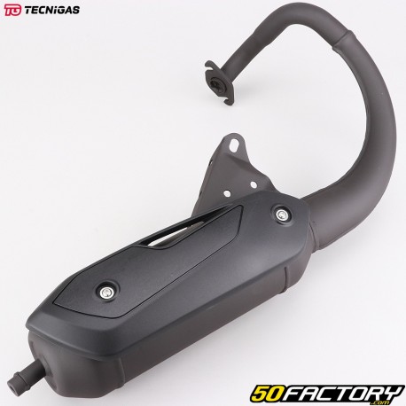 Exhaust type original Peugeot vertical Speedfight,  Trekker... Tecnigas Silent Pro Black Shield