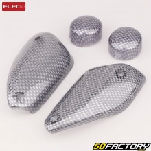Tulipas de intermitentes MBK Nitro,  Yamaha Aerox (1998 - 2012) Carbonos eléctricos (lentes traseras con clip)