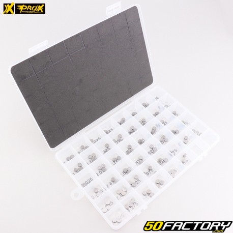 Pallini valvola calibrata Ø7.48 mm (da 1.225 a 3.475 mm) Honda CRF 250, Yamaha YZF-R1, R6... ProX (kit di regolazione)