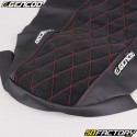 Capa de banco Derbi Senda,  Gilera SMT,  RCR,  Aprilia SX, RX ... (desde 2018) Gencod Evo II vermelho (imitação de Alcantara)