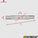 Cuchilla superior para cortacésped mulching Honda HRX 537, HRB 535, IZY53... 530x67 mm Sopartex