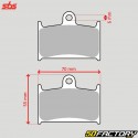 Pastillas de freno delanteras de metal sinterizado Suzuki GSX-R 750, triunfo Daytona 600 ... SBS Street