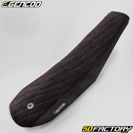 Seat cover Fantic 50M, 50E, XM, XE 50 (since 2017) Gencod Evo II red (imitation Alcantara)