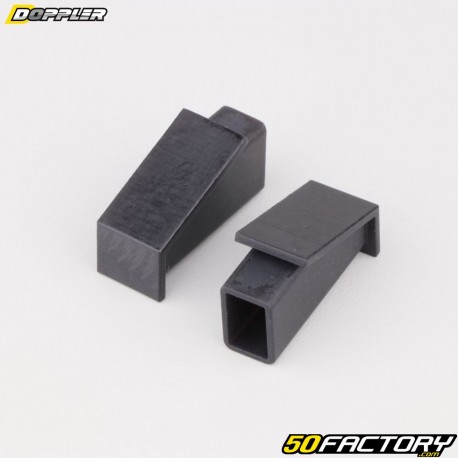 Persianas de marco (bucle trasero) Derbi Senda,  Gilera SMT... (2011-2017) Doppler negro (paquete de 2)