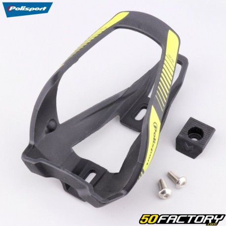 Portaborraccia in plastica per bici Polisport Pro Evo nero e giallo