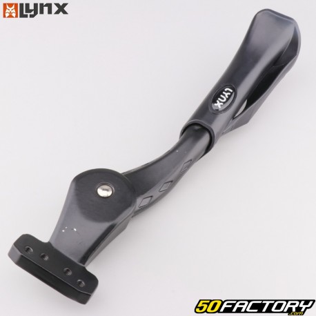 Suporte lateral ajustável em alumínio preto Lynx para bicicletas de 16 a 24 polegadas