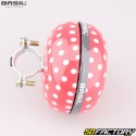 Campanello per bicicletta e scooter Basil Polkadot rosso e bianco