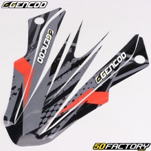 Adesivo pára-choque dianteiro Acerbis SM Evo Gencod Evo II vermelho