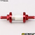 Filtro carburante universale Ã˜7 mm Supertec trasparente e rosso