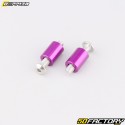 Tapa de piñón de aluminio AM6 Minarelli Doppler violeta