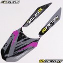 Kit grafiche adesivi Derbi DRD, Gilera SMT,  RCR (2011 - 2017) Gencod Evo II viola (scrittura Gilera)