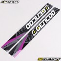 Kit grafiche adesivi Derbi DRD, Gilera SMT,  RCR (2011 - 2017) Gencod Evo II viola (scrittura Gilera)