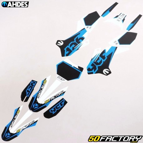 Kit de decoração YCF Leve, Start 88, 125, SM 125 Ahdes azul