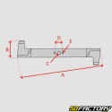 Rasentraktormesser Typ Viking MR340, Stiga Estate Senator, Honda HF 1211... 710x55 mm