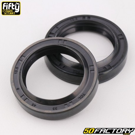 Fork oil seals 33x45x8 mm Suzuki Burgman,  Yamaha XV ... Fifty