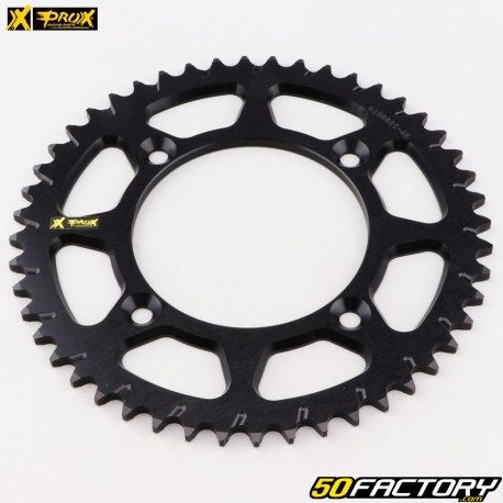 Dentes coroa 48 alu 420 KTM SX 65, Gas Gas MC, Husqvarna TC (desde 2025) ProX Preta