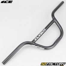 Guidão de alumínio para bicicleta BMX ICE Flymenino 6.5&quot; Ø22.2 mm preto