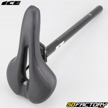 BMX bike recovery seatpost and saddle Ø25.4x400 mm ICE Relax black