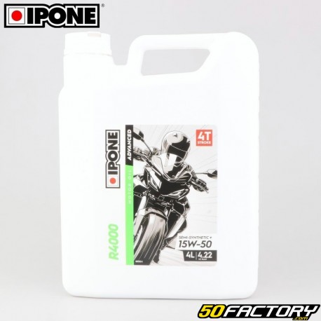 Olio motore 4 15W50 Ipone Advanced R4000 semisintetico 4L
