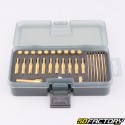 105 to 130 jets, idle jets, needles and diffuser 24 holes PWK carburetor, Keihin (tuning kit)