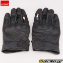 Guantes de calle LS2 Ray Motocicleta negra aprobada por CE