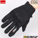 Guantes de calle LS2 Ray Motocicleta negra aprobada por CE