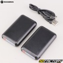 Luvas aquecidas RockMotocicletas pretas aprovadas pela CE