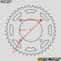 37 teeth aluminum 420 Y crownCF black